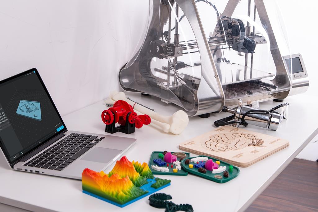 objetos impressos na impressora 3D